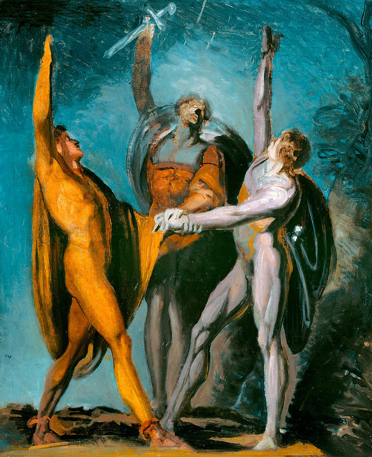Sketch for Oath on the Rutli Painting by Henry Fuseli