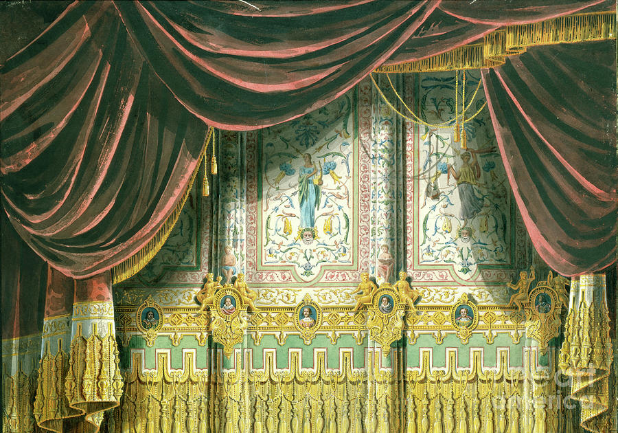 Sketch For The Curtain For The Michael Drawing by Heritage Images