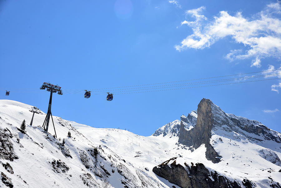 Ski Area At Hintertux Glacier, Tux Valley, Tyrol, Austria Photograph by ...