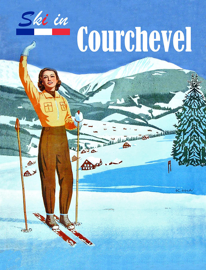 Ski in Courchevel Digital Art by Long Shot