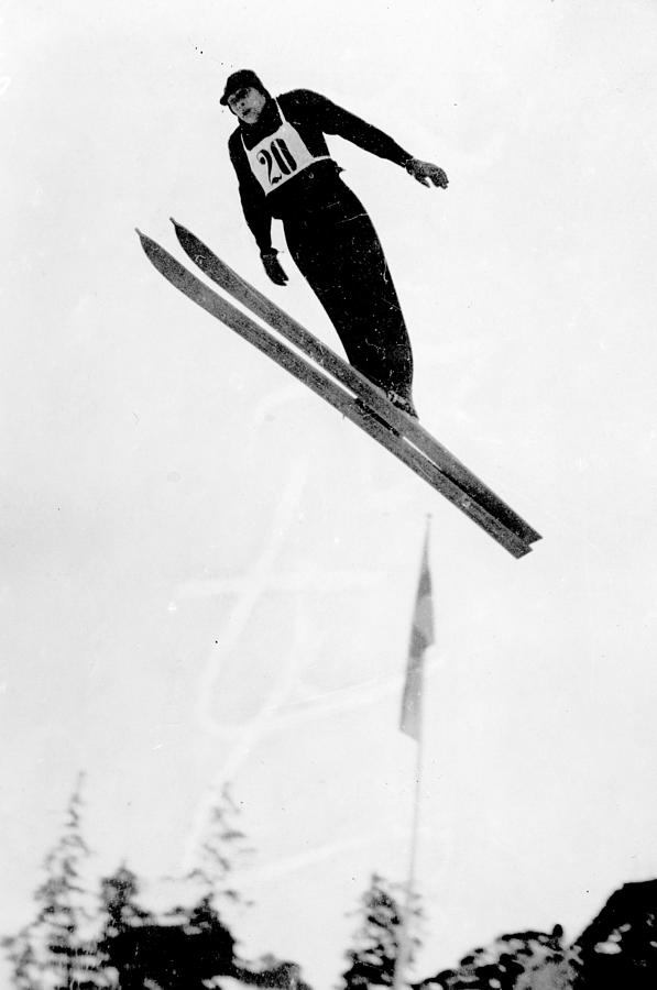 Ski Jump Photograph by Fox Photos