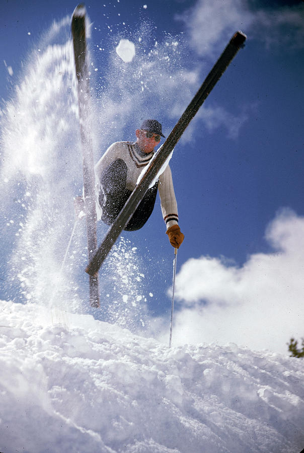 Winter Photograph - Ski Jump by George Silk