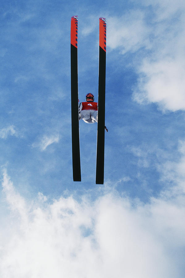 Ski Jumper Flying Through The Sky, View Photograph by David Madison Ski Jumper Flying Through The Sky, View Photograph by David Madison
