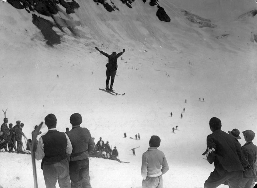 Ski Jumping Photograph by Hulton Archive