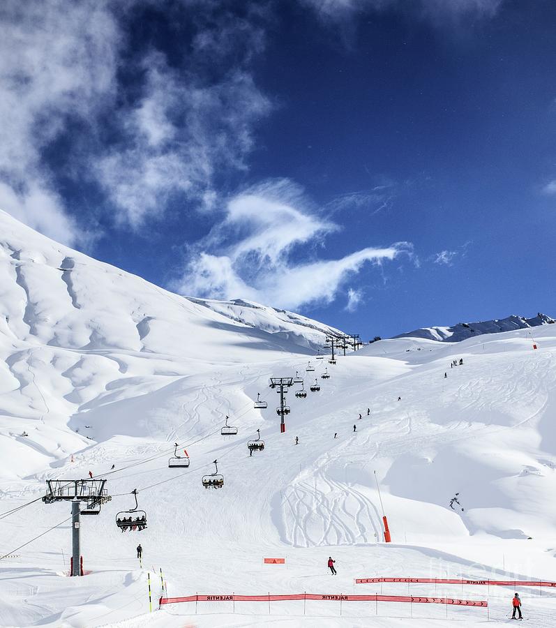 Ski Lift And Slopes Photograph by Gustoimages/science Photo Library
