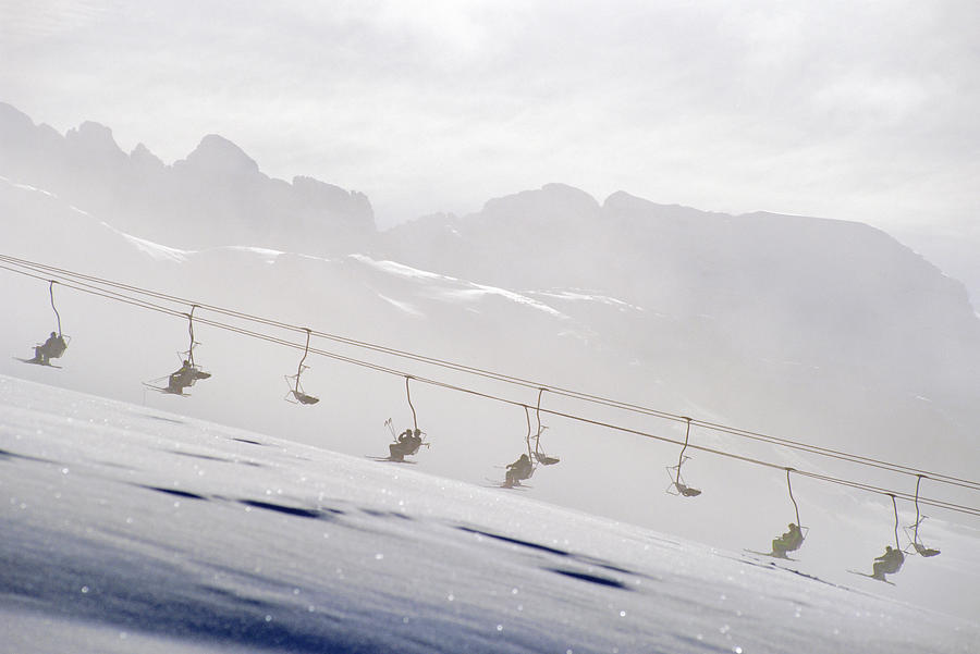 Ski Lift, Dolomites, Trentino-alto Photograph by Neil Emmerson / Robertharding Ski Lift, Dolomites, Trentino-alto Photograph by Neil Emmerson / Robertharding