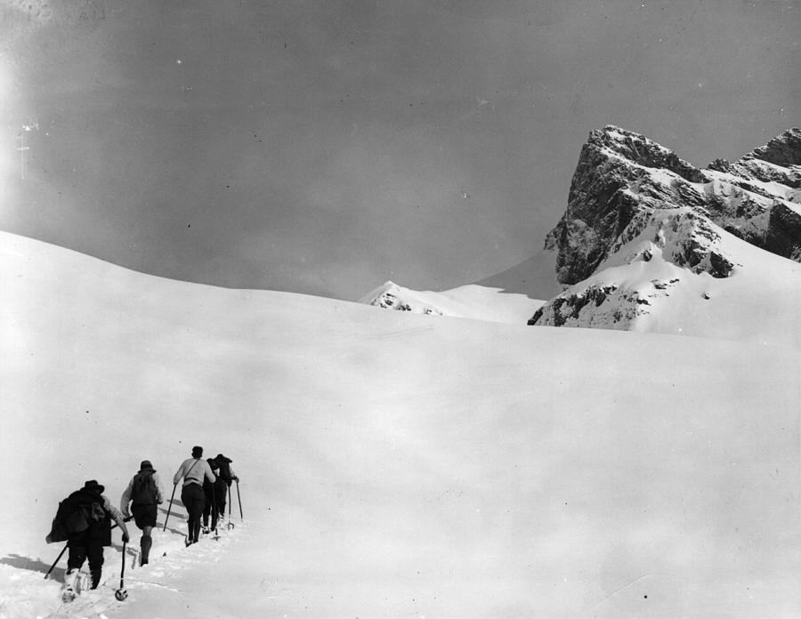 Ski Trekking Photograph by Topical Press Agency