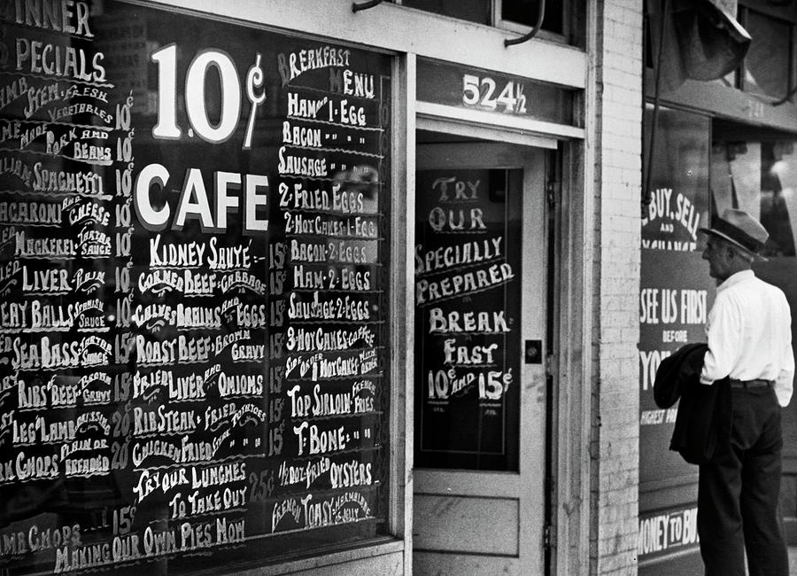 Skid Row Luncheonette Sign Photograph by Alfred Eisenstaedt