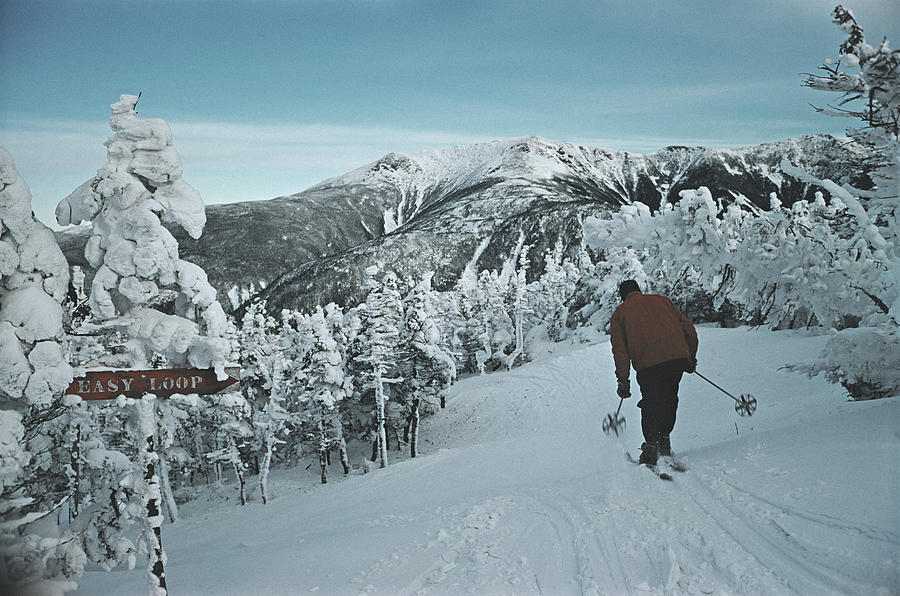 Skiing At Cannon Mountain Photograph by Slim Aarons