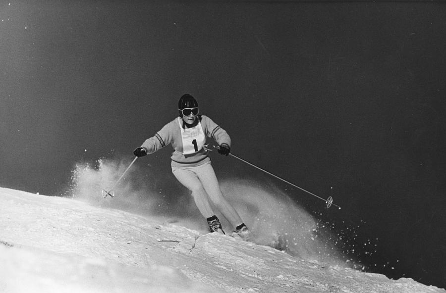 Skiing Photograph by Gerry Cranham