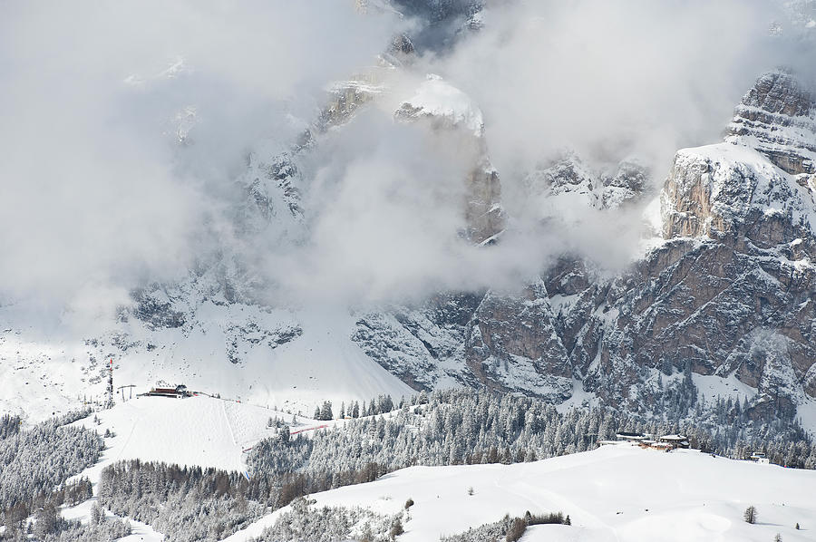 Skiing Slopes, Dolomites Photograph by Franz Aberham