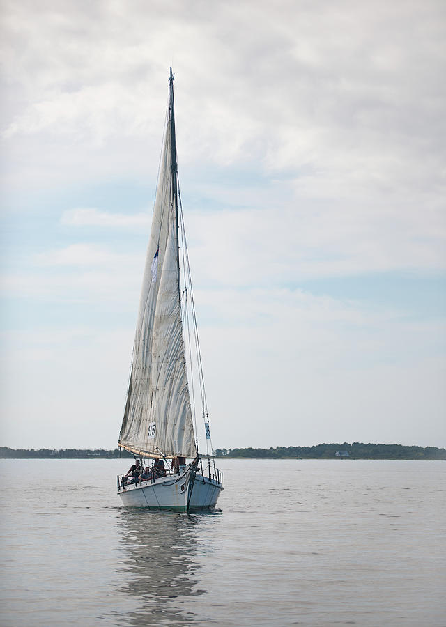 Skipjack on the River Photograph by Mark Duehmig