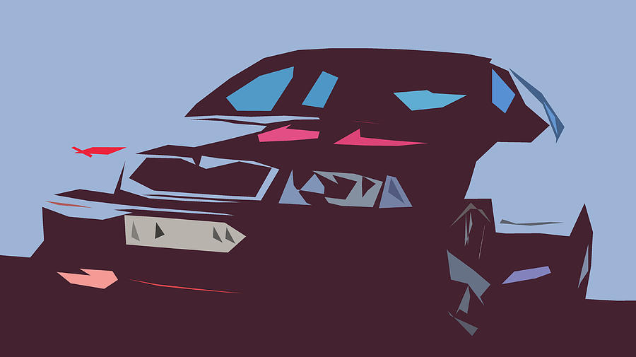 Skoda Octavia RS Abstract Design Digital Art by CarsToon Concept