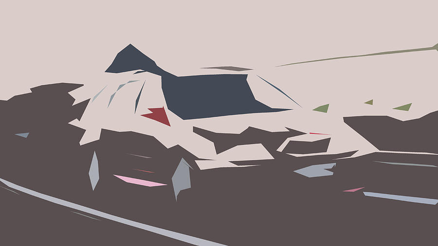 Skoda Octavia RS Combi Abstract Design Digital Art by CarsToon Concept