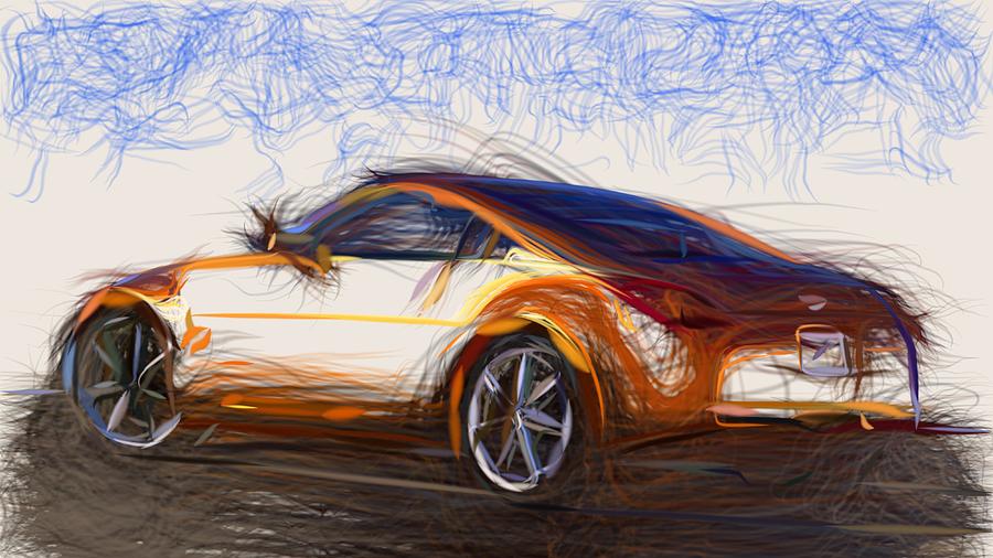 Skoda Octavia RS Draw Digital Art by CarsToon Concept