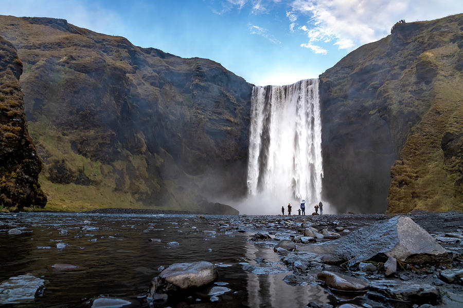 Iceland Photograph - Skogafoss Reflection by Framing Places Iceland Photograph - Skogafoss Reflection by Framing Places