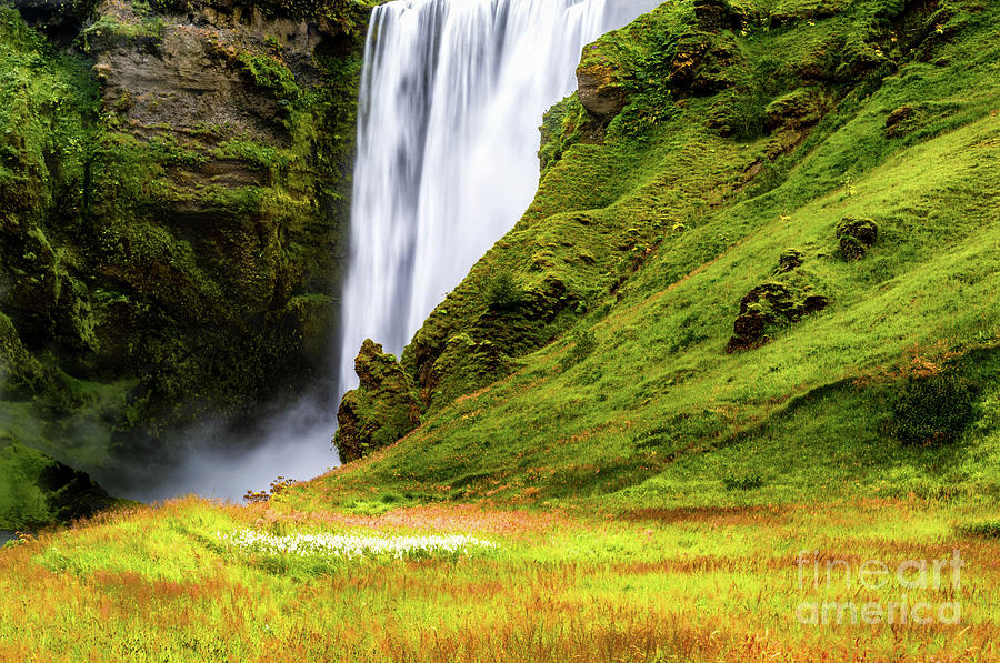 Skogafoss Waterfall Iceland Photograph by M G Whittingham