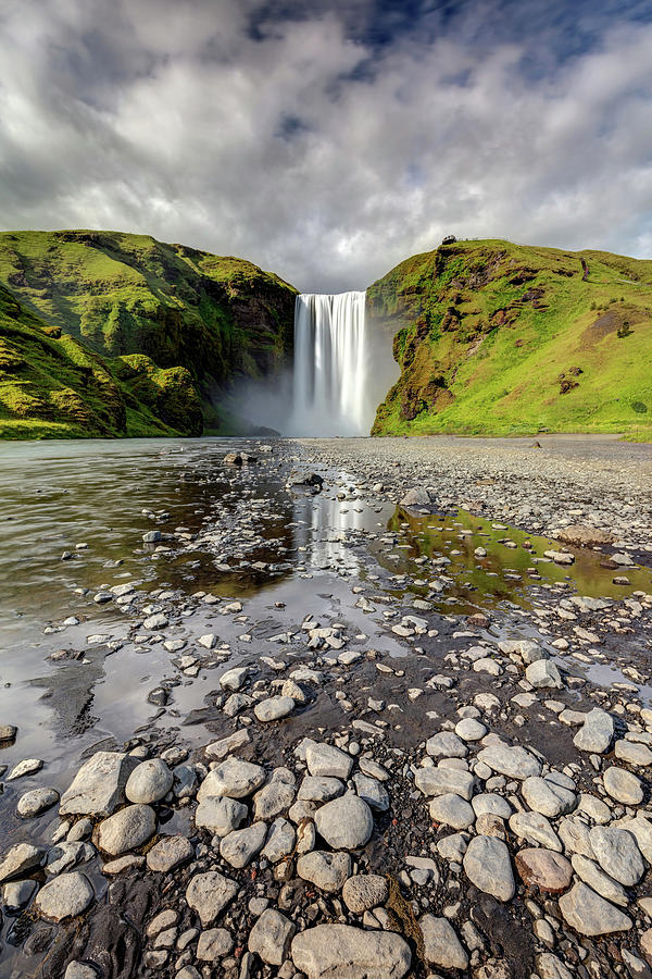 Skogafoss Waterfall South Of Iceland Photograph