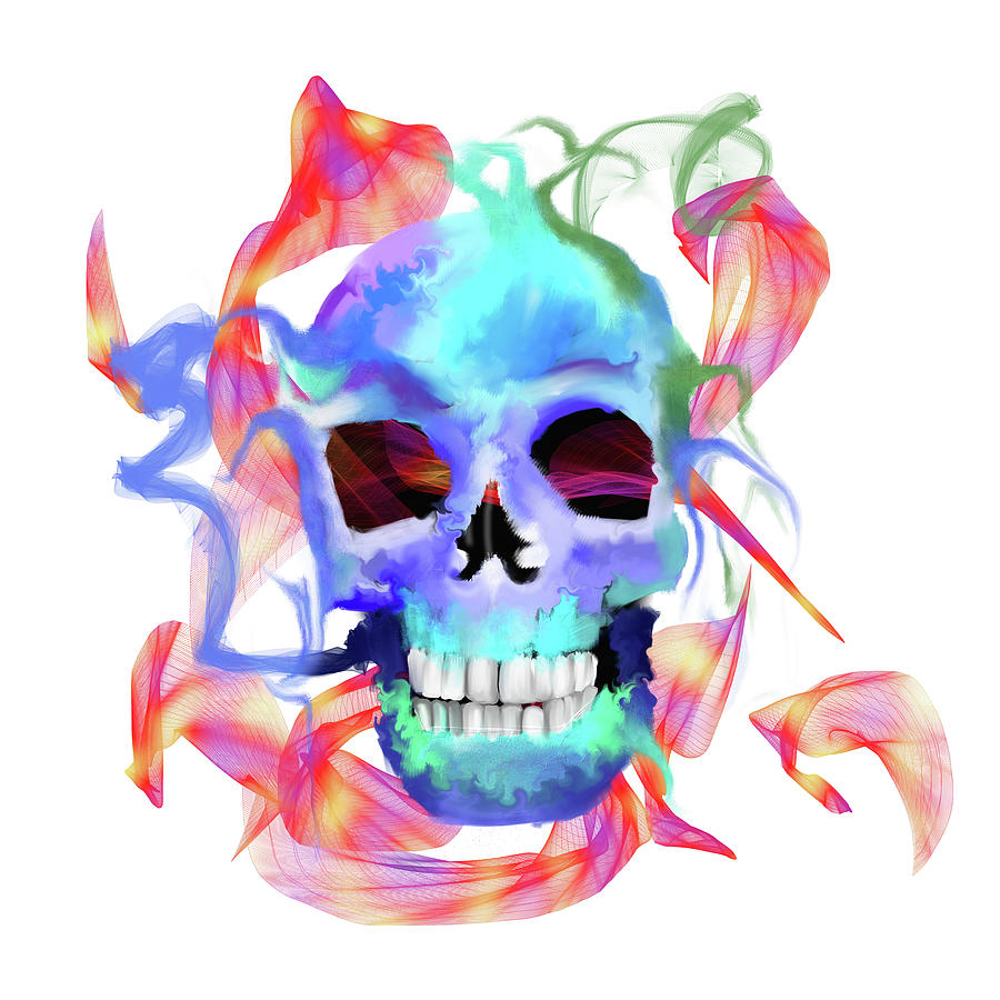 Skull Painting - Skull by Stephanie Analah