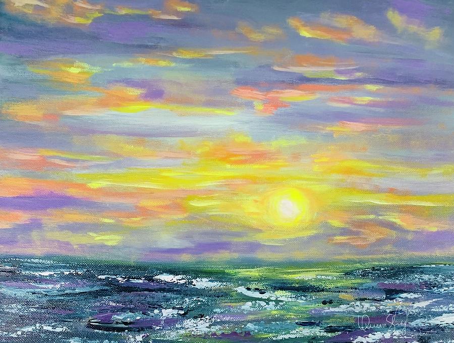 Sky and Sea Painting by Queen Gardner