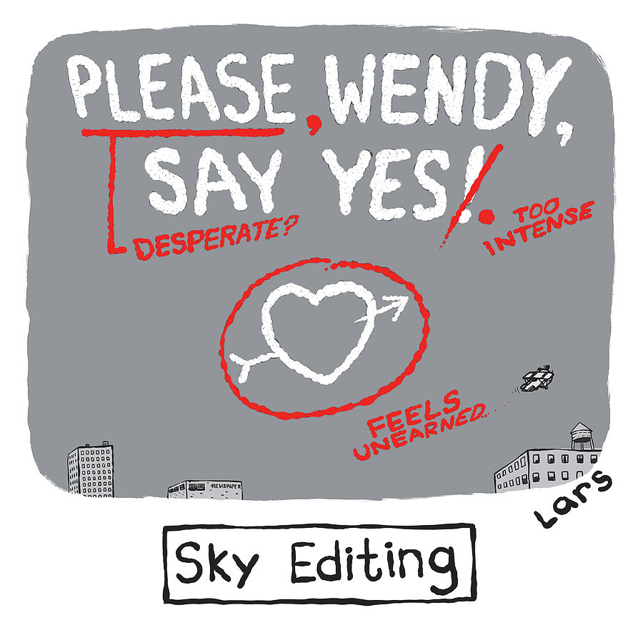 Sky Editing Drawing by Lars Kenseth Sky Editing Drawing by Lars Kenseth