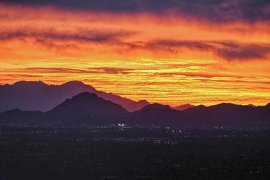 Sky Fire over Tucson Photograph by Chance Kafka