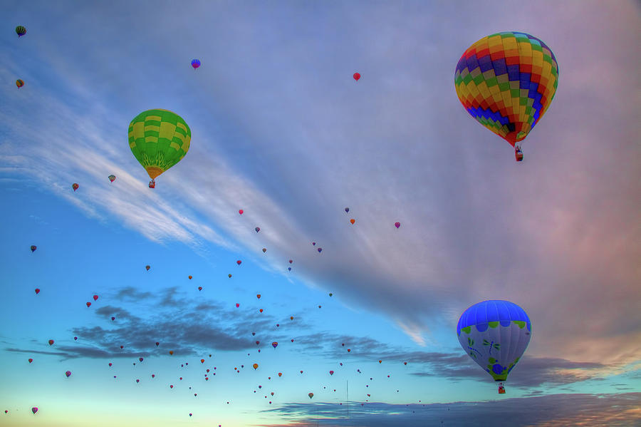 Sky Full Of Balloons For Festival Photograph by Photography By Tom Weisbrook
