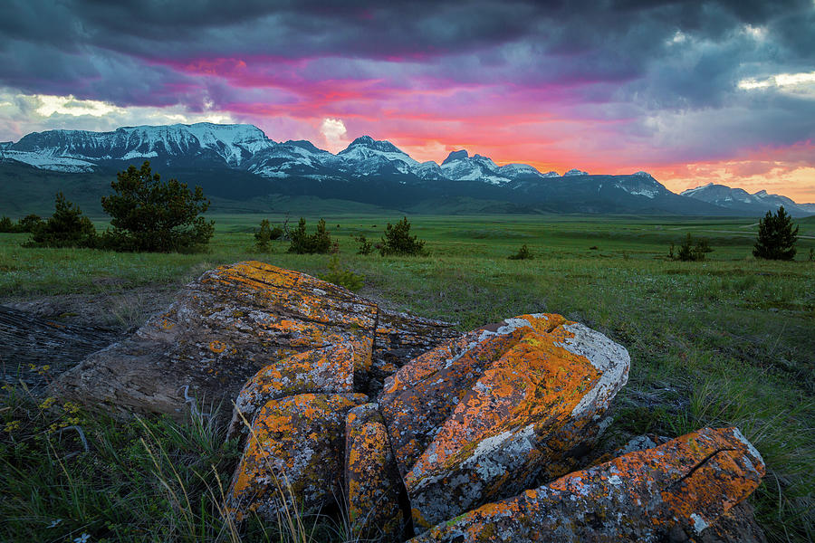 Sky On Fire / Rocky Mountain Front, Montana by Nicholas Parker Sky On Fire / Rocky Mountain Front, Montana by Nicholas Parker