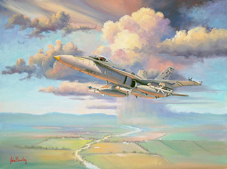 Planes Painting - Sky Warrior by John Bradley