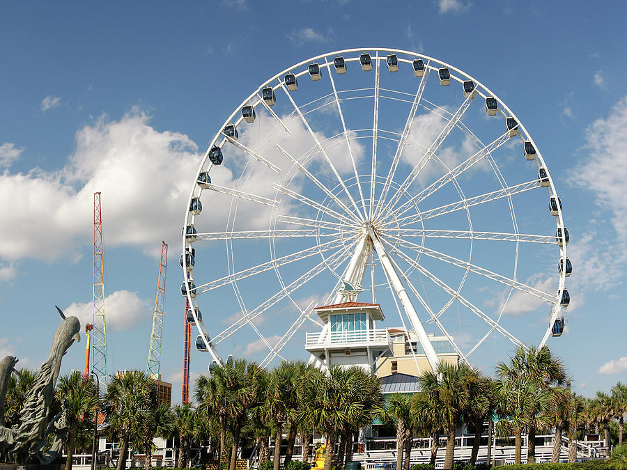 Sky Wheel Myrtle Beach Photograph By Terry Shoemaker - Fine Art America