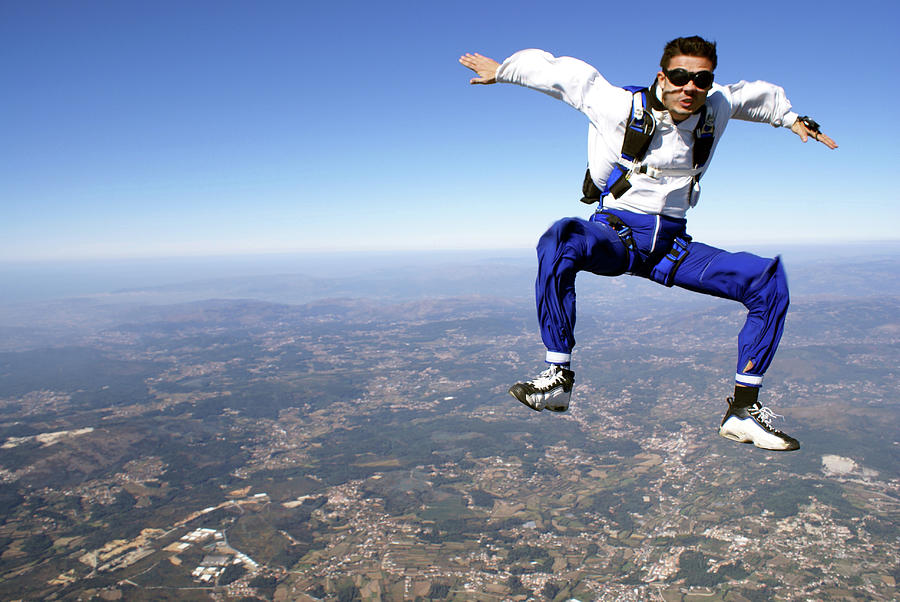 Skydive Sit Flying Photograph by Graiki