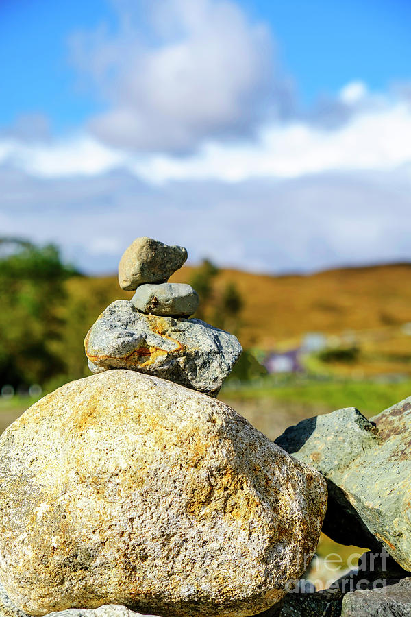 Skye Stone Cairn Photograph By Rosaline Napier Pixels