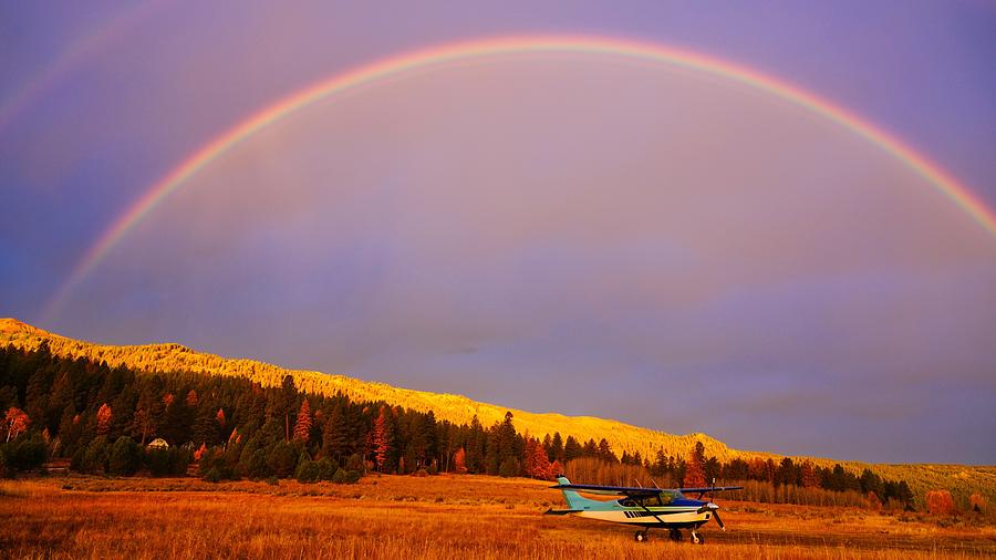 Skylane Rainbow Photograph by Tom Gresham