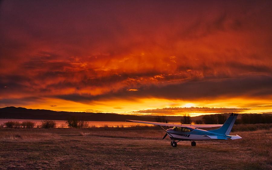 Skylane Sunrise Photograph by Tom Gresham