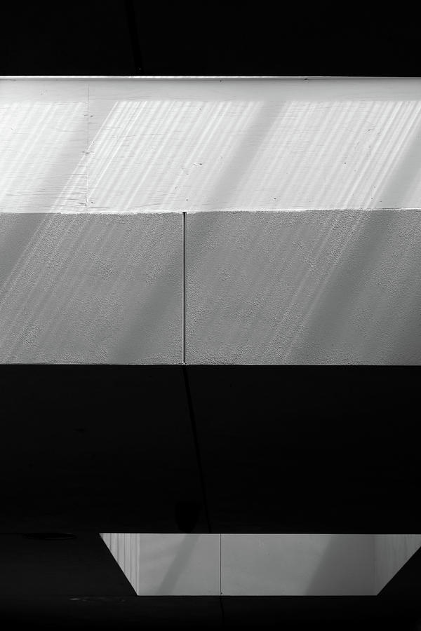 Skylight Abstract 8 BW 080319 Photograph by Mary Bedy