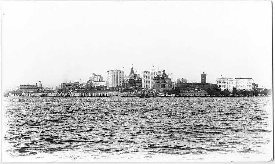 Skyline At The Tip Of Lower Manhattan Photograph by The New York Historical Society