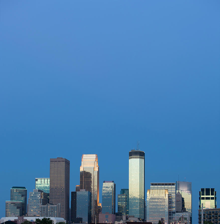 Skyline In Minneapolis, Minnesota Photograph by Jimkruger