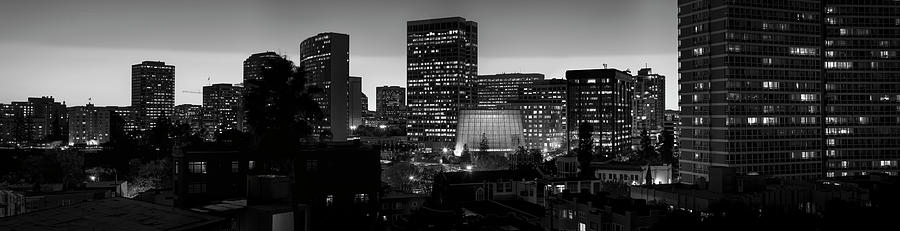 Skyline Of Downtown Oakland At Dusk Photograph by Panoramic Images
