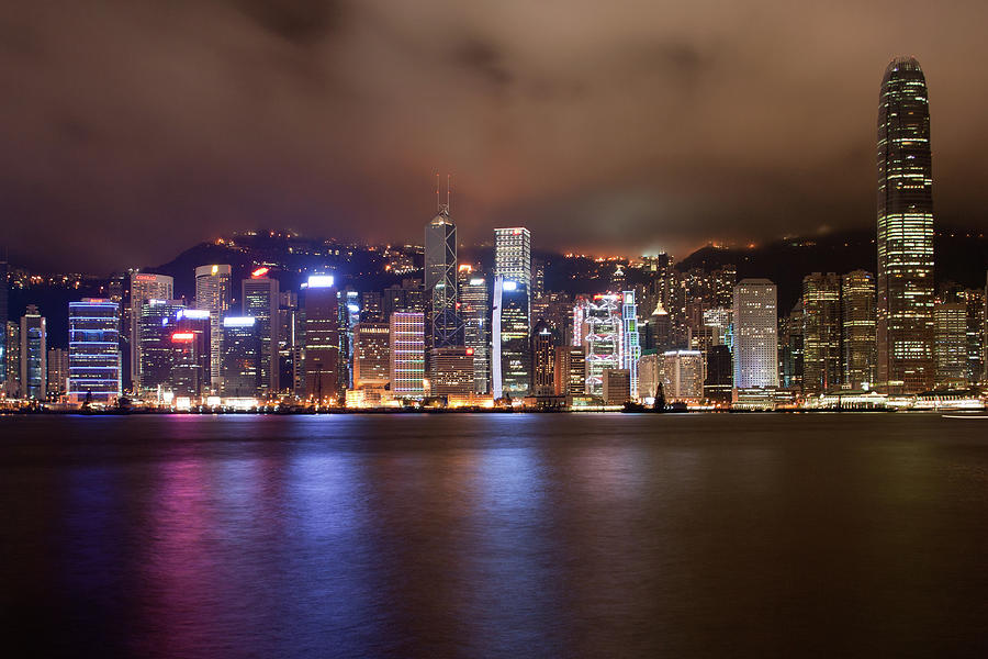 Skyline Of Hong Kong Island Photograph by Photography By Jeremy Villasis. Philippines.