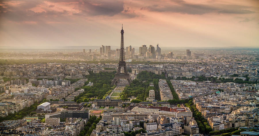 Skyline Of Paris Photograph by Schroptschop - Pixels