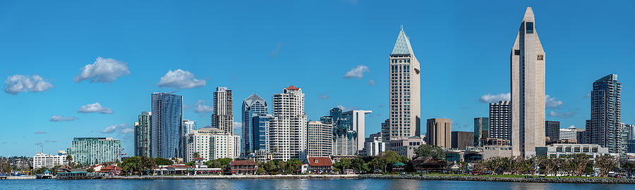 Skyline Of Tall Downtown Skyscrapers Photograph by Panoramic Images