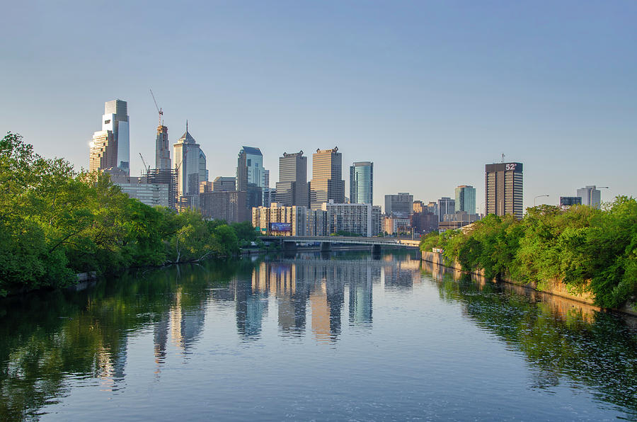 Skyline - Philadelphia from the Schuylkill River Photograph by Bill Cannon