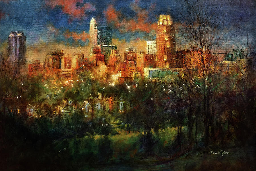 Skyline Twilight Painting