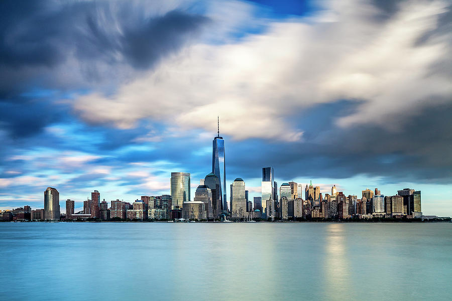 Skyline With Freedom Tower, Nyc Digital Art By Antonino Bartuccio 