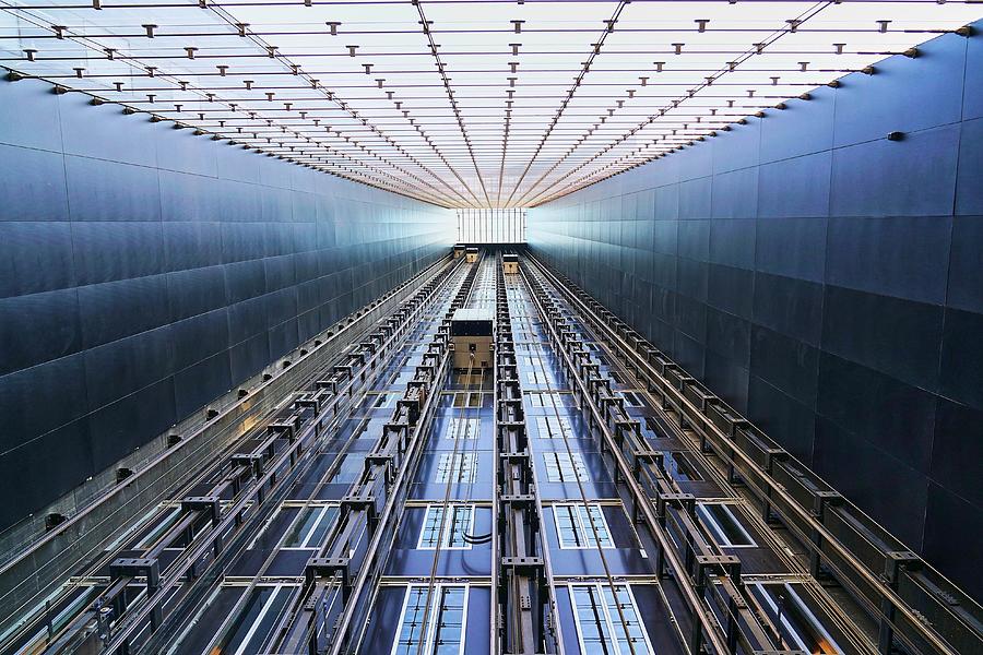 Skyscraper Elevators Photograph by Eli Hason