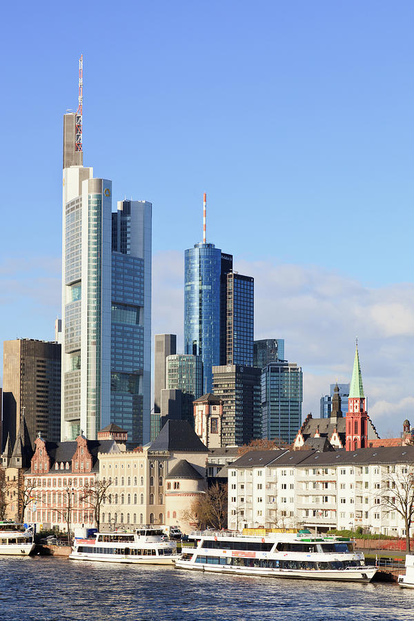 Skyscrapers Of Frankfurt Photograph by Tom Bonaventure