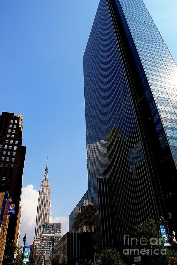 Skyscrapers of the city of New York during the summer. Photograph by Joaquin Corbalan