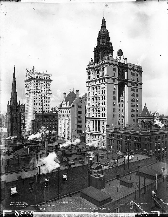 Skyscrapers Photograph by The New York Historical Society