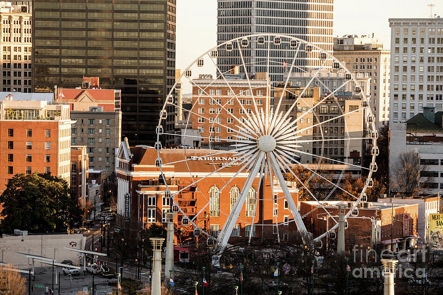Skyview Atlanta GA Ferris Wheel 2 Photograph by Sanjeev Singhal