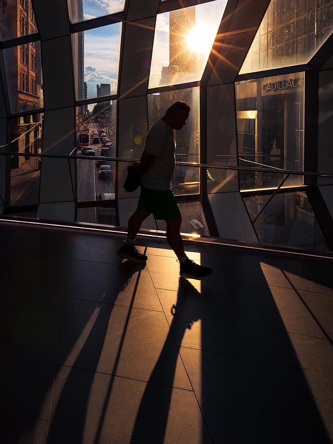 Street Photograph - Skywalk by Steven Zhou